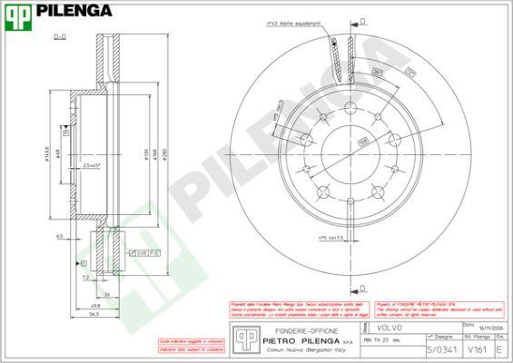 Pilenga V161 - Disque de frein cwaw.fr