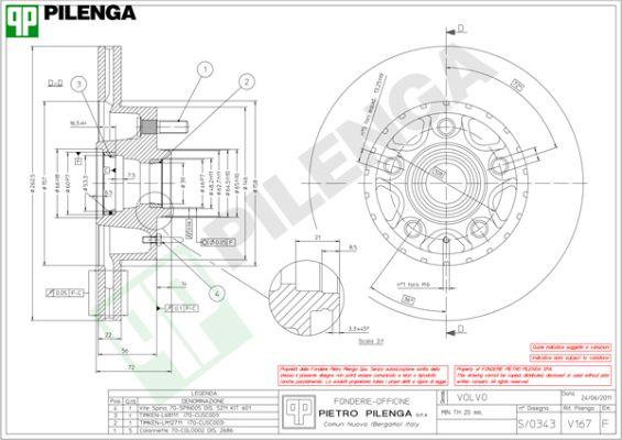 Pilenga V167 - Disque de frein cwaw.fr