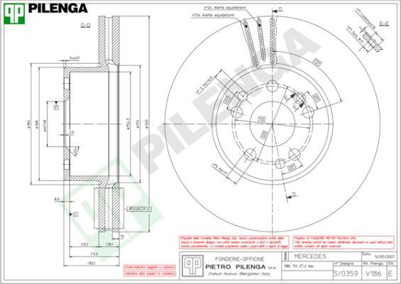 Pilenga V186 - Disque de frein cwaw.fr