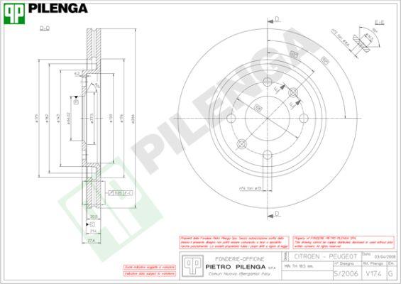 Pilenga V174 - Disque de frein cwaw.fr