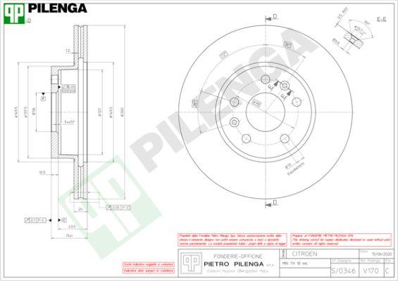 Pilenga V170 - Disque de frein cwaw.fr