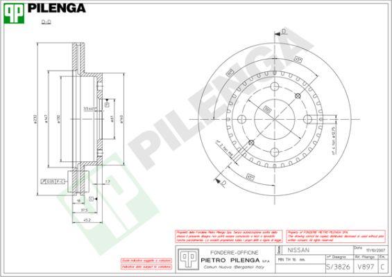 Pilenga V897 - Disque de frein cwaw.fr