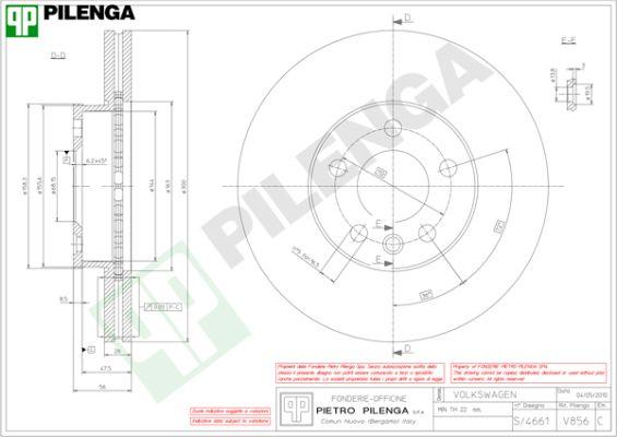 Pilenga V856 - Disque de frein cwaw.fr