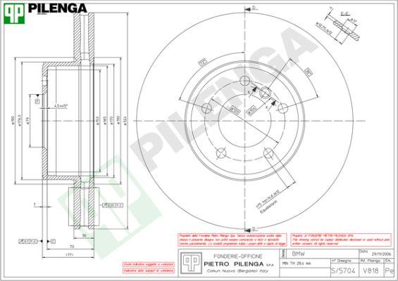 Pilenga V818 - Disque de frein cwaw.fr