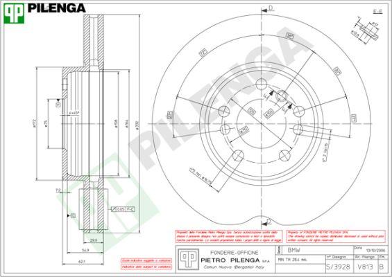 Pilenga V813 - Disque de frein cwaw.fr