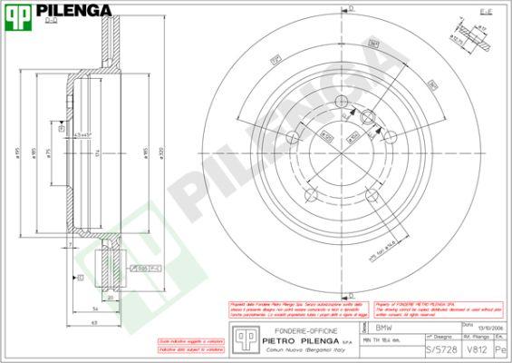 Pilenga V812 - Disque de frein cwaw.fr