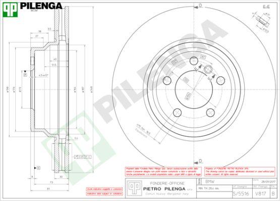 Pilenga V817 - Disque de frein cwaw.fr