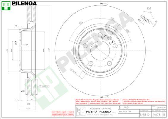 Pilenga V878 - Disque de frein cwaw.fr