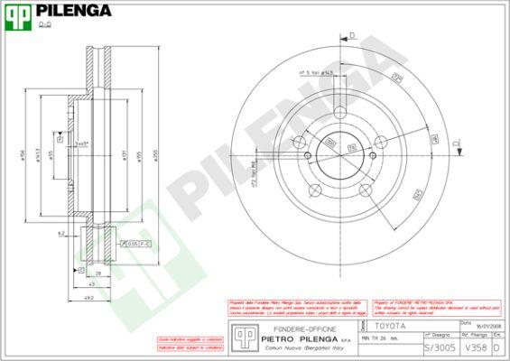 Pilenga V358 - Disque de frein cwaw.fr