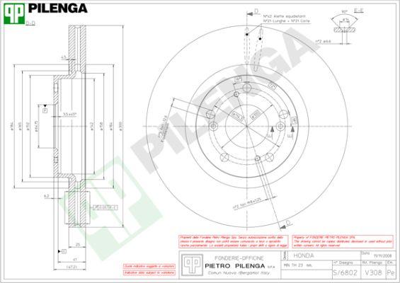 Pilenga V308 - Disque de frein cwaw.fr