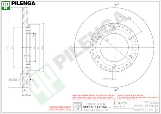 Pilenga V321 - Disque de frein cwaw.fr