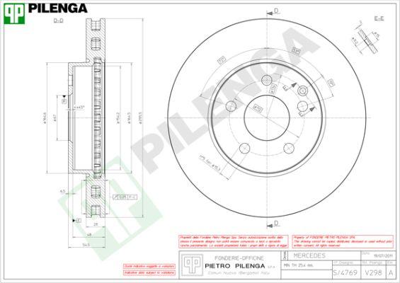 Pilenga V298 - Disque de frein cwaw.fr