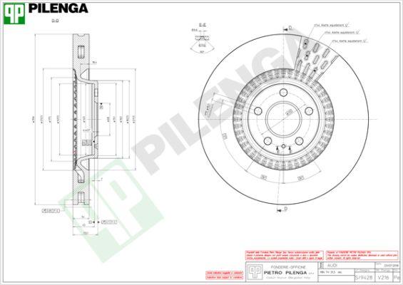 Pilenga V216 - Disque de frein cwaw.fr