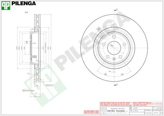 Pilenga V217 - Disque de frein cwaw.fr