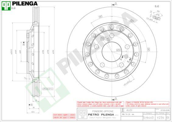 Pilenga V234 - Disque de frein cwaw.fr