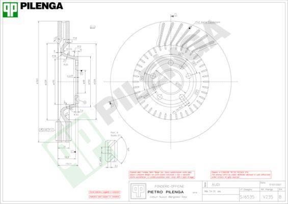 Pilenga V235 - Disque de frein cwaw.fr