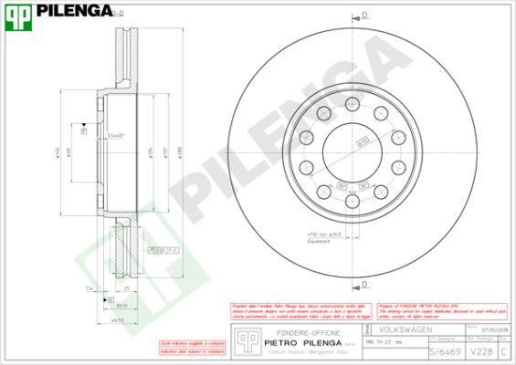 Pilenga V228 - Disque de frein cwaw.fr