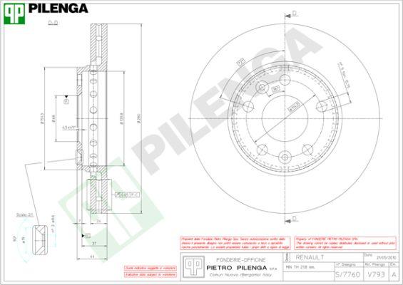 Pilenga V793 - Disque de frein cwaw.fr