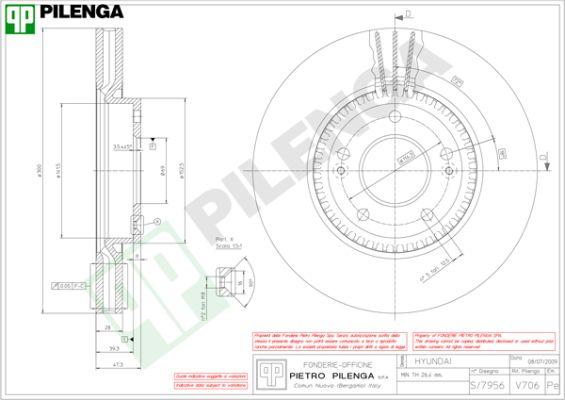 Pilenga V706 - Disque de frein cwaw.fr