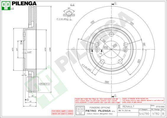 Pilenga V782 - Disque de frein cwaw.fr