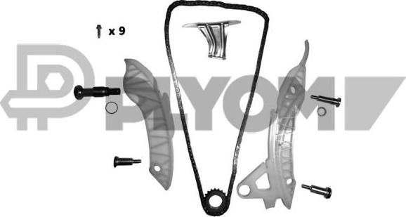 PLYOM P031672 - Kit de distribution par chaîne cwaw.fr