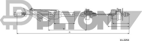 PLYOM P038077 - Tirette à câble, commande d'embrayage cwaw.fr