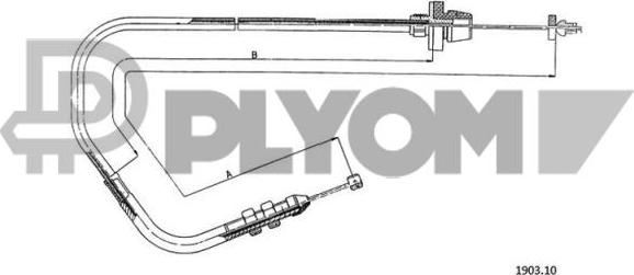 PLYOM P761154 - Câble d'accélération cwaw.fr