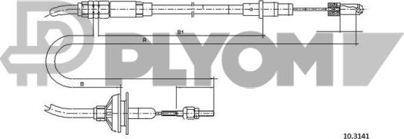PLYOM P762935 - Tirette à câble, commande d'embrayage cwaw.fr