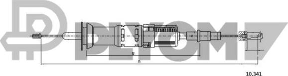 PLYOM P762930 - Tirette à câble, commande d'embrayage cwaw.fr