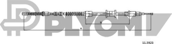 PLYOM P762003 - Tirette à câble, frein de stationnement cwaw.fr