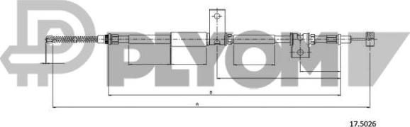 PLYOM P708103 - Tirette à câble, frein de stationnement cwaw.fr