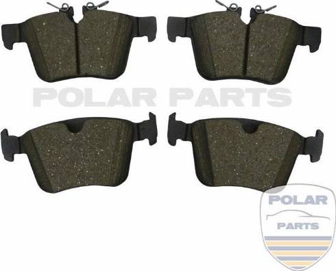 PolarParts 10004700 - Kit de plaquettes de frein, frein à disque cwaw.fr