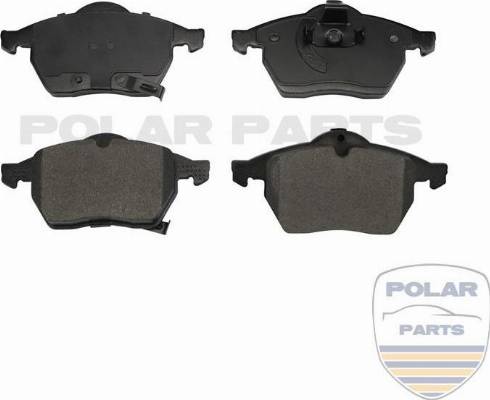 PolarParts 10001591 - Kit de plaquettes de frein, frein à disque cwaw.fr