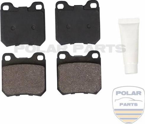 PolarParts 10001592 - Kit de plaquettes de frein, frein à disque cwaw.fr