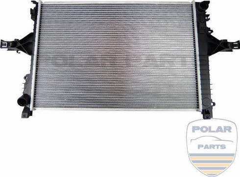 PolarParts 10001644 - Radiateur, refroidissement du moteur cwaw.fr