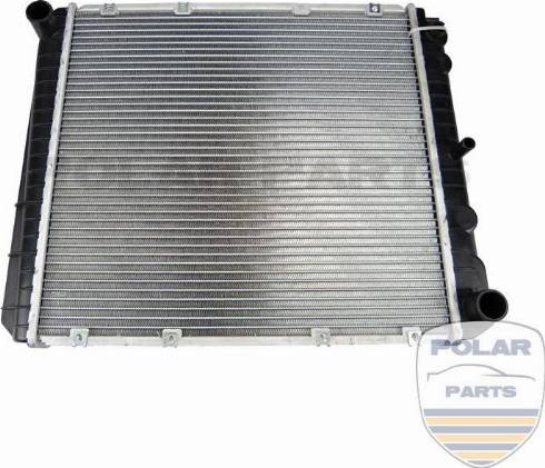 PolarParts 10001642 - Radiateur, refroidissement du moteur cwaw.fr