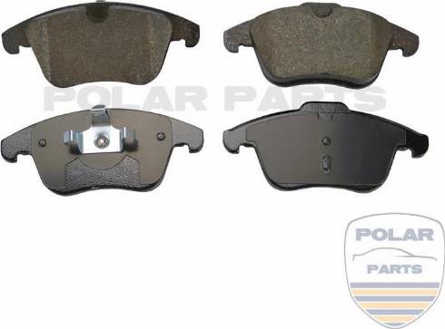 PolarParts 10001360 - Kit de plaquettes de frein, frein à disque cwaw.fr