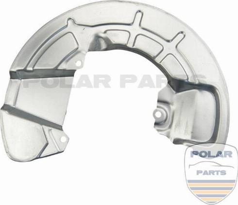 PolarParts 10001210 - Déflecteur, disque de frein cwaw.fr