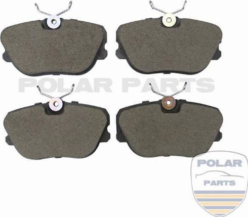 PolarParts 10002573 - Kit de plaquettes de frein, frein à disque cwaw.fr