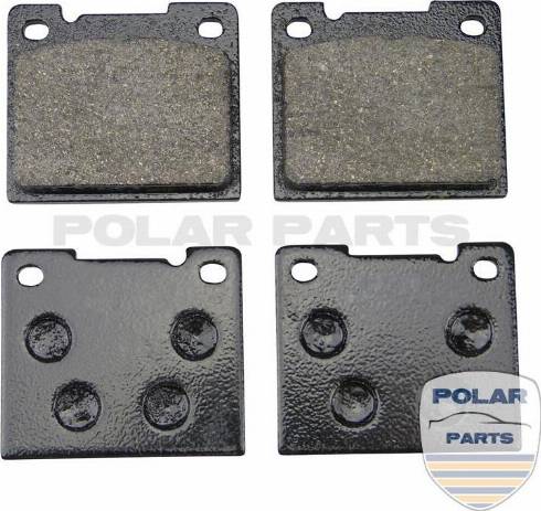 PolarParts 10002253 - Kit de plaquettes de frein, frein à disque cwaw.fr