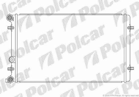 Polcar 954108-5 - Radiateur, refroidissement du moteur cwaw.fr