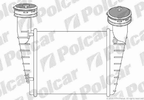 Polcar 9548J85X - Intercooler, échangeur cwaw.fr