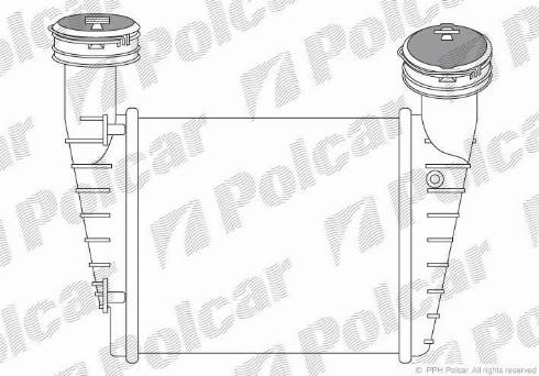 Polcar 9548J8-5 - Intercooler, échangeur cwaw.fr