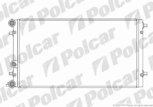 Polcar 9501081X - Radiateur, refroidissement du moteur cwaw.fr