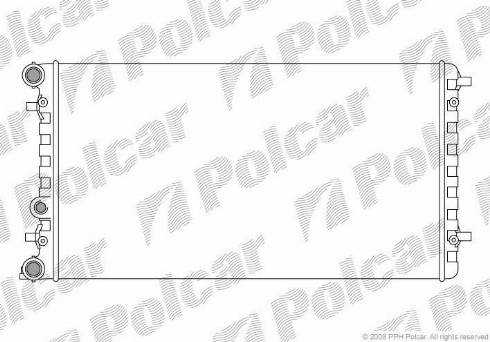 Polcar 950108A1 - Radiateur, refroidissement du moteur cwaw.fr