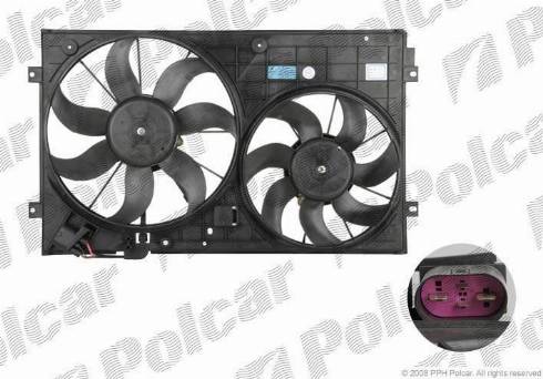 Polcar 957823W1-Q - Ventilateur, refroidissement du moteur cwaw.fr