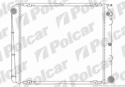 Polcar 900208-4 - Radiateur, refroidissement du moteur cwaw.fr