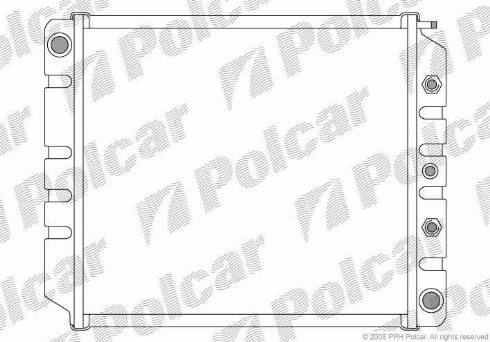 Polcar 900208-6 - Radiateur, refroidissement du moteur cwaw.fr