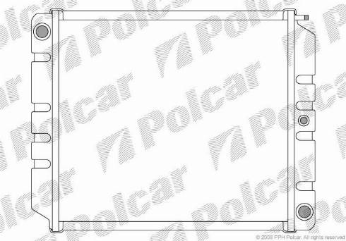 Polcar 900208-2 - Radiateur, refroidissement du moteur cwaw.fr