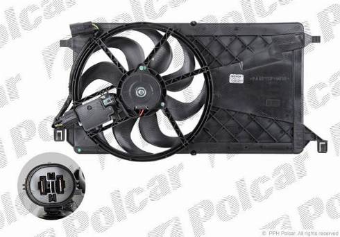 Polcar 454123W2-Q - Ventilateur, refroidissement du moteur cwaw.fr